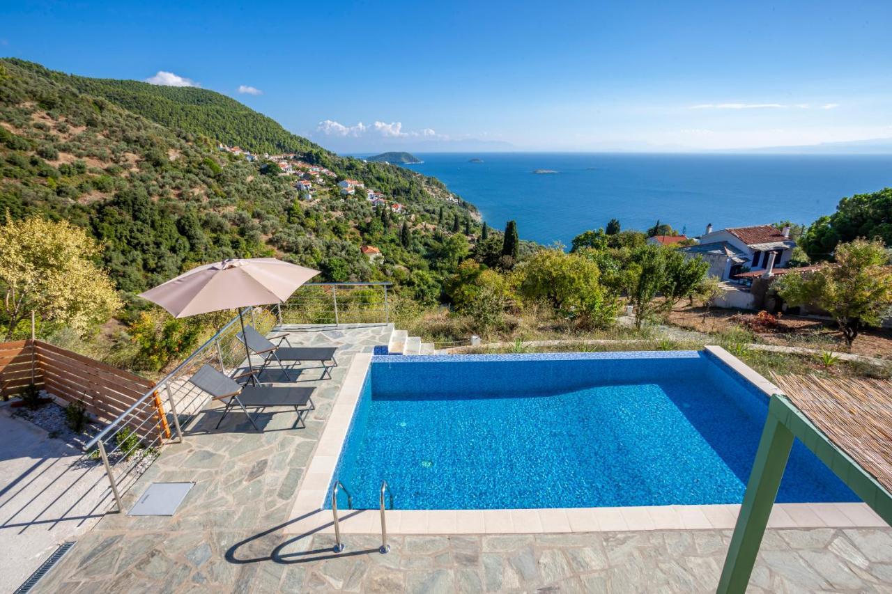 Olea Skopelos Villas With Swimming Pools & Sea View Panormos  Ngoại thất bức ảnh